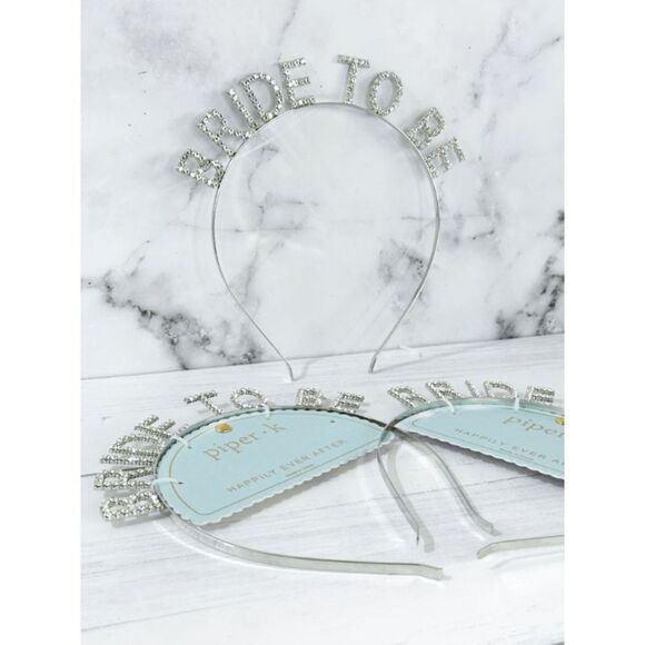"Bride to Be" Rhinestone Headband Tiara - Picture 3 of 5